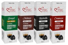 Italian Coffee Espresso capsules compatible with CBTL, VERISMO, CAFFITALY, K-FEE system (Taste Kit 4 blends, 40 Pods tot.)