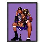 Kobe Bryant Wall Art Kobe Art - By Haus and Hues Kobe Wall Art Kobe Bryant Poster Posters Kobe Bryant Black Mamba Poster Kobe Bryant Memorabilia Basketball Poster UNFRAMED Kobe Posters 12" X 16"