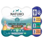 Naturo Natural Pet Food Variety Pack Adult Dog 1 to 7 Years 12 x 390g