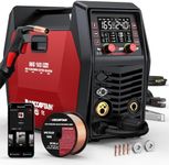 ARCCAPTAIN iControl MIG165 Pro MIG Welder 165A 120V 240V Gas MIG/Gasless Flux MIG/MMA Stick/Lift TIG/Spot Welding/Spool Gun Aluminum Welding Machine, 6 in 1 Professional Welder Machine, APP Control