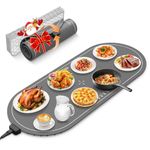 Warming Mat for Food Extra Large,36x16 XXL Food Warming Mat,Plateful Warming Mat,Warming Trays for Food Buffets Party,Electric Food Warmer,Roll Up Silicone Heating Pad