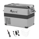 Alpicool CF45 45L Car Refrigerator Portable Car Fridge Freezer 12/24v Campervan Boat DC Electric Cooler for Camping, Driving, Picnic