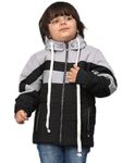 Sky Heights Boy's Parka Coat (JK SUP_Black_4-5 Years)