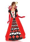 Leg Avenue Women's Deluxe Queen Of Hearts Costume, Multi, Medium