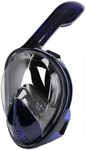 EXMUJO Full Face Snorkel Mask Adult, Snorkeling Diving Mask Set with Upgraded Breathing System Anti-Fog Anti-Leak Masque de Plongée Adulte