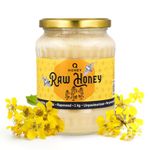 Pure Raw Rapeseed Honey Unpasteurised Natural, Directly from The Hive 1 kg | Unfiltered Unheated