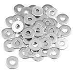Caianwin M6 Washers 50Pcs, M6 x 18mm Flat Washers 304 Stainless Steel Washers for m6 Screws Bolts & Nuts