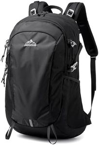 JIDIZHE Internal Frame Hiking Backpack for Women Men with Rain Cover, Lightweight Outdoor Backpacking Backpack for Camping, Hiking, Traveling(35L,Black)