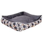 Pet Me Ultra Luxury Super Pets Design Canvas Premium Dog Bed & Cat Bed Polyester Anti-Skid Bottom & Machine Washable Long Lasting Water Resistant (Large)