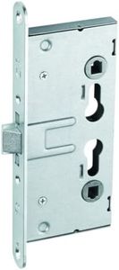 Serratura da infilare per tutte le porte FH, serratura in acciaio, serratura della porta, distanza: 72 mm; larghezza del polso: 24 mm; dimensione mandrino: 65 mm; dado quadrato: 9 mm