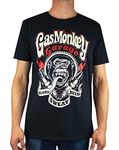 Gas Monkey Garage Blood, Sweat and Beers Sparkplugs Men's T-Shirt, Black, M