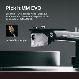 Pro-Ject Debut EVO 2 Turntable – Wine Red