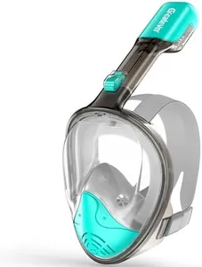 Greatever Full Face Snorkel Mask, Snorkeling Gear for Adults with Latest Dry Top Breathing System and Detachable Camera Mount, Snorkel Mask Adult, Snorkels Anti-Fog & Anti-Leak(Plum Pink, S/M)