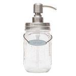 Mason Jar Soap Dispenser (Brushed Nickel)