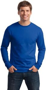 Hanes 6.1 Oz. Tagless Comfortsoft Long Sleeve T-Shirt, Deep Royal, Small