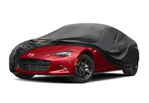 Kayme 7 Layers Car Cover Custom Fit for Mazda Miata MX-5 MX5 (1990-2023) Waterproof All Weather for Automobiles, Outdoor Full Cover Rain Sun UV Protection.Black