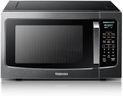 TOSHIBA ML-EM45PIT(BS) Countertop Microwave Oven with Inverter Technology, Kitchen Essentials, Smart Sensor, Auto Defrost, 1.6 Cu.ft, 13.6" Removable Turntable, 33lb.&1250W, Black Stainless Steel