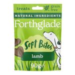 Forthglade Natural Dog Treats - Grain Free Soft Bites Lamb (8 x 90g) Resealable Bags