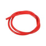 EVGATSAUTO Gas Line Pipe,1M 4.5mm/0.18in Gas Oil Hose Fuel Line Petrol Tube Pipe For Motorcycle Dirt Pit Bike ATV(Red)