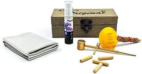 Sword Katana Cleaning Kit,Contains Choji Oil,Copper Hammer,Chamois,Uchiko Ball,2 Pairs Peg (Mekugi),Apply to Care for Japanese Samurai Swords