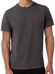 DKNY Mens T-Shirts - Luxury Men's T-Shirts | Classic Fitted Short Sleeve Crew Neck T-Shirts for Men | Plain Tshirts for Men, Magnet, Medium