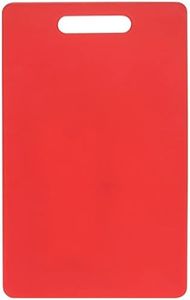 Chef Inox Polypropylene Cutting Board with Handle, 250 mm x 400 mm x 13 mm Size, Red