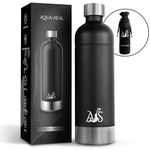 𝐀𝐐𝐔𝐀~𝐒𝐄𝐀��𝐋® Stainless Steel Sparkling BPA Free Water Bottle Compatible with Sparkling Water Makers, AarkeCarbonator3,Philips GoZero,Sodapop Cooper,Brita sodaONE-1L-Premium Seal-Dishwasher Safe