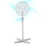 Belaco 16 Inch Pedestal Fan with Oscillation, Adjustable Height, Quiet Powerful Cooling Airflow, 45W