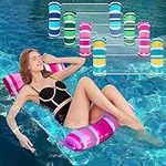 Zcaukya 4 Pack Inflatable Pool Floa