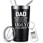 Fufandi Dad Gifts from Daughter, Son, Kids - Gifts for Dad - Fathers Day Birthday Christmas Gifts for Dad, Husband, Men - Best Dad Bday Present Idea for a Father, Him - ​Dad Tumbler