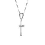 GIVA 925 Silver Blessed Holy Cross Pendant with Link Chain | Pendant to Gift Men and Women | With Certificate of Authenticity and 925 Stamp | 6 Month Warranty*