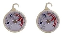 Utiz Twin Pack Freezer Thermometer Dial Freezer Refrigerator Cooler Thermometer For Refrigeration Temperature Control With Hanging Hook