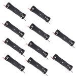 Hailege 10pcs 18650 Battery Clip 18650 Battery Holder 18650 Batteries Case for 18650 Battery with Connect Leads