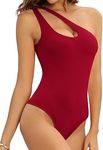 MANGOPOP Women's Bodysuit One Shoul