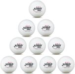 AMIRDE DHS 3-Star Table Tennis Balls (Pack of 10) White Ping Pong Balls Premium40+ Tournament-Level ABS Professional Perfect Sphere for Perfect Spin, Excellent Accuracy, Reliable Bounce