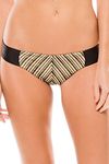 Luli Fama Women's Desert Babe Tab Sides Full Bikini Bottom, Black, XS