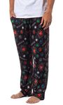 INTIMO Magic: The Gathering Mens' Mana Symbols Card Game Sleep Pajama Pants (XXXXX-Large) Black