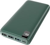 Portable Charger 26800mAh Ultra High Capacity 22.5W PD USB C Power Bank QC 3.0 External Battery Pack with 4 Outputs and LCD Display for Smartphone and Tablets