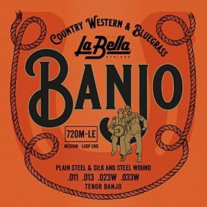 La Bella 720M-LE Medium Loop-Ends Tenor Banjo String