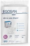 EGOSAN Maxi Incontinence Adult Diaper Brief Maximum Absorbency and Adjustable Tabs for Men and Women (Diapers, 2 Count (Medium Sample))