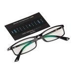 Intellilens Nvision Unisex Power Reading Blue Cut Anti Reflection Full Frame Spectacles Glasses For Mobile Laptop Tablet Computer - (+1.00, Black)