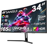 SANSUI 34-Inch Curved Gaming Monito