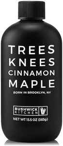 Trees Knees Cinnamon Maple, Organic Maple Syrup Infused with Cassia Cinnamon ,11.5 Ounce Bottle Vegan, Gluten Free, Paleo-friendly, Grade-A, Pure Maple Syrup, Foodie Gifts, Coffee Gifts, Cocktail Gifts