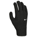 NIKE MENS SWOOSH KNIT TG 2.0 GLOVE - BLACK - S/M