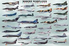 Modern Warplanes Poster 36x24 inches