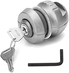 QWORK® Caravan Hitch Lock, Trailer Hitch Lock, Zinc Alloy, Universal Trailer Lock, Anti-theft Locking Device