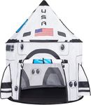 JOYIN Kids Play Tents Indoor Outdoor, Rocket Ship Play Tent, Spaceship Pop up Play Tent for Kids, Toddlers Playhouse Toys, Birthday Gifts for 3 4 5 6 7 8 Year Old Boys & Girls
