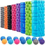 SYOURSELF Foam Roller for Muscle Massage-13" x 5.5", EVA, Trigger Point-Deep Tissue, Myofascial Release, Physical Therapy for Pain Relief, Exercise, Yoga, Pilates+Instructions, Carry Bag