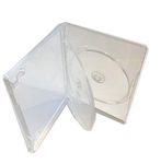 MegaDisc 1 Clear DVD Replacement case Hold 3 Discs with a Flap Tray