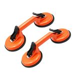 Glass Suction Cups Heavy Duty Aluminum Vacuum Plate Handle Glass Holder Hooks to Lift Large Glass/Floor Gap Fixer/Tile Suction Cup Lifter/Moving Glass/Pad for Lifting/Dent Puller